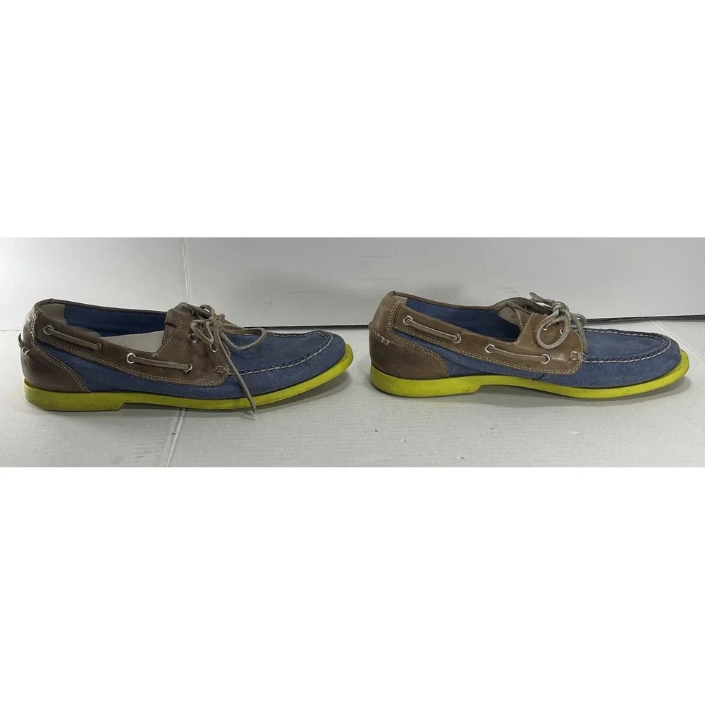 Cole Haan Air Yacht Club Shoes Mens Size 10.5 Blue Leather Lace Up Boat